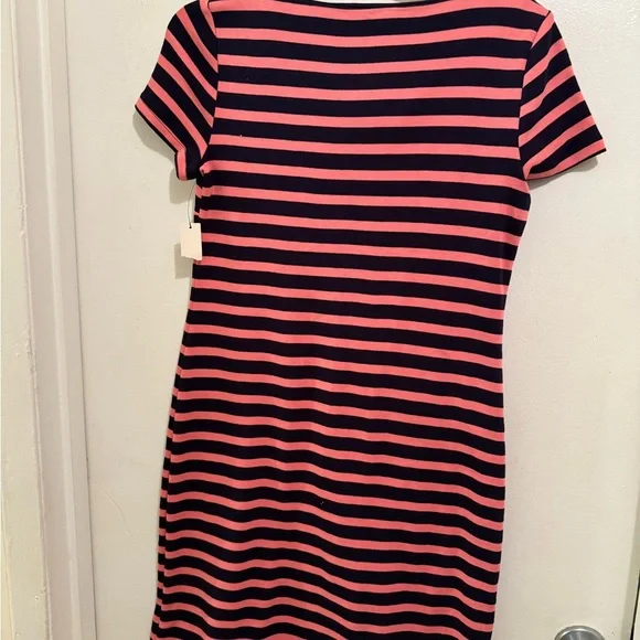 Talbots Pink and Black Striped Mini Dress - Picture 3 of 8